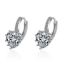 Load image into Gallery viewer, Natural Crystal Small Flower Hoop Earring
