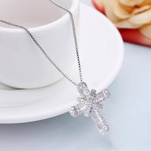Load image into Gallery viewer, Fashion Lucky Simple Shiny Cubic Zirconia Cross
